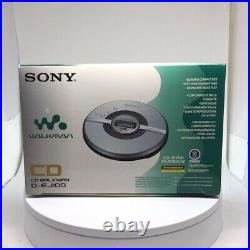 NIB Sony Walkman D-EJ100 Personal Portable CD Player Silver