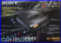 NIB Vintage Sony D180K Car Discman Portable CD Player (D-180K)