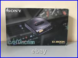 NIB Vintage Sony D800K Car Discman Portable CD Player (D-800K)