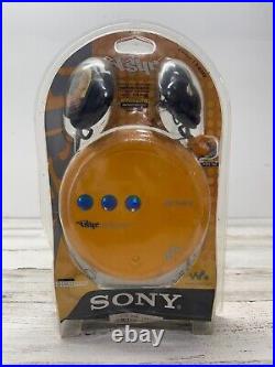 NOS 2003 Sealed! SONY D-EJ360 CD Walkman(R) Portable CD Player -Rare Yellow