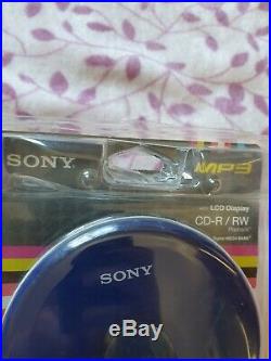 NOS Sony CD Walkman D-NE005 MP3 Discman Portable CD Player SEALED WithHeadphones