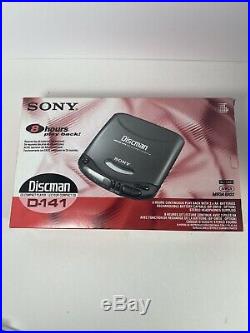 NOS Sony D-141 Discman CD Compact Portable Player Mega Bass Walkman NIB