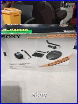 NOS-Sony D-242CK Discman Portable CD Player-tested-has Accessories And Papers