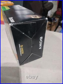 NOS-Sony D-242CK Discman Portable CD Player-tested-has Accessories And Papers