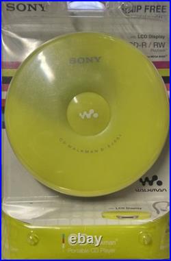New 2005 Sony Electronics CD Walkman Portable Player D-ej001 Green Sealed