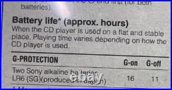 New 2005 Sony Electronics CD Walkman Portable Player D-ej001 Green Sealed