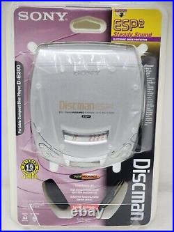 New D-E200 Sony Discman CD Player ESP2 SEALED