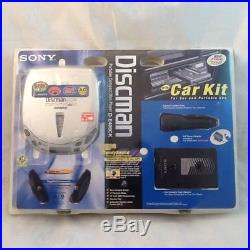 New Sealed Sony D-E406CK CD Walkman Discman Portable CD Player with Car Kit