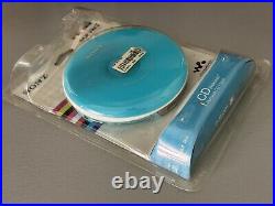 New Sealed Sony Discman CD Player D-EJ001 Blue Skip Free LCD Display SEALED