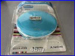 New Sealed Sony Discman CD Player D-EJ001 Blue Skip Free LCD Display SEALED