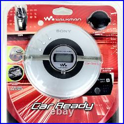 New Sealed Sony Walkman Portable CD Player D-EJ106CK Remote Control Cassette