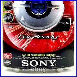 New Sealed Sony Walkman Portable CD Player D-EJ106CK Remote Control Cassette