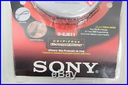 New Sony CD Walkman D-EJ611 Silver Discman Portable Compact Disc Player SEALED