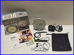 New Sony CD Walkman Portable Compact Disc Player Silver D-EJ985/S UK Seller