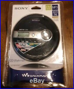 New Sony D-NF340 black Discman Portable CD Player FM Radio Tuner Walkman MP3