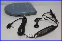 New Sony DEJ725 Personal CD Player Blue Open Box (D-EJ725/LM)