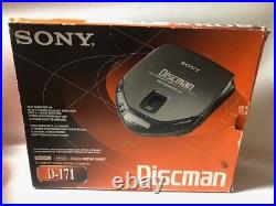 New Vintage Sony D-171 Discman Compact Disc Player CD