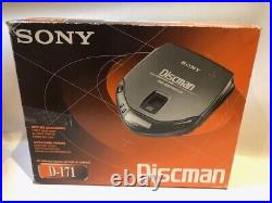 New Vintage Sony D-171 Discman Compact Disc Player CD