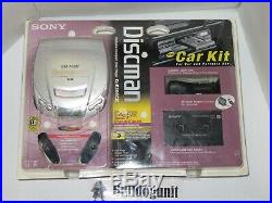 New Vintage Sony Discman D-E206CK Portable Compact CD-Player ESP2 Car Kit