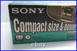 Nice Rare New / NOS Sony CFD-V5 Portable AM/FM Cassette CD Player Mega Bass US