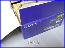 Nos Sony CD Walkman D-ej611 G Shock Protection Jog Proof Blue/purple