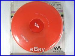 OPENED BOX SONY Portable CD Player Walkman Discman D-EJ001 Orange G-Protection