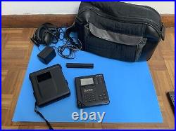 Orig. Nice Working Sony D-35 Discman With Case & Bag, Ps Ac94, Ebp-4, Mdr-nc20