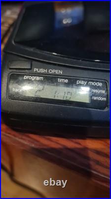 Panasonic portable compact disc player SL -S30 Black Tested & Sony Speakers