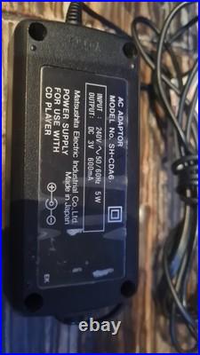 Panasonic portable compact disc player SL -S30 Black Tested & Sony Speakers