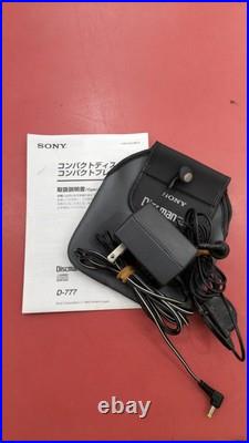 Portable CD Model No. D 777 SONY
