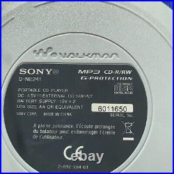 Portable CD player Sony Walkman MP3 CD-R/RW D-NE241