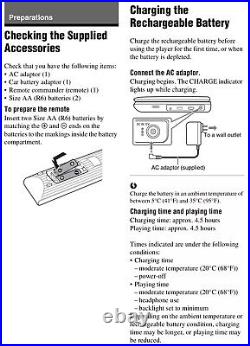 Portable Sony BDP-SX910 Wide Screen Blu-ray Disc DVD CD Player READ