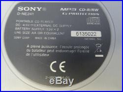 Portable pocket discman walkman SONY D NE 241 + Philips SBC HL 140 Kopfhörer