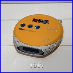 RARE CMT Version SONY Walkman Disco Yellow PSYC D-EJ360 Portable CD Player