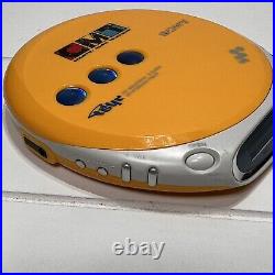 RARE CMT Version SONY Walkman Disco Yellow PSYC D-EJ360 Portable CD Player