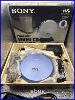 RARE SONY D-VE45 Vintage Portable Video CD Player & Discman Open Box, Good As NEW
