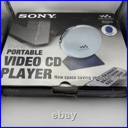 RARE SONY D-VE45 Vintage Portable Video CD Player & Discman Open Box, Good As NEW