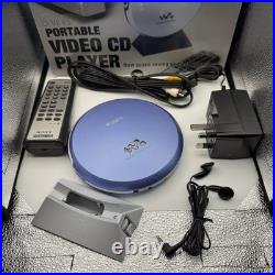RARE SONY D-VE45 Vintage Portable Video CD Player & Discman Open Box, Good As NEW