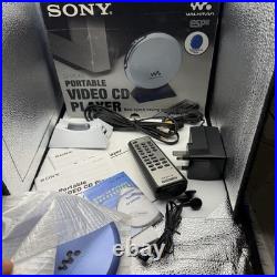 RARE SONY D-VE45 Vintage Portable Video CD Player & Discman Open Box, Good As NEW