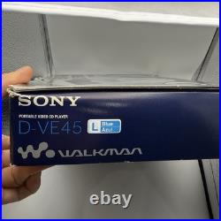 RARE SONY D-VE45 Vintage Portable Video CD Player & Discman Open Box, Good As NEW