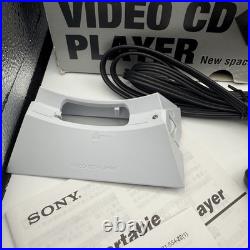 RARE SONY D-VE45 Vintage Portable Video CD Player & Discman Open Box, Good As NEW