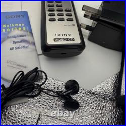 RARE SONY D-VE45 Vintage Portable Video CD Player & Discman Open Box, Good As NEW