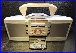 RARE SONY ZS-D55 Portable Boombox Stereo CD Player Cassette Tape FM Radio