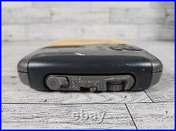 RARE Sony Discman D-451SP Vintage Sports CD Compact Disc Player Yellow 1997