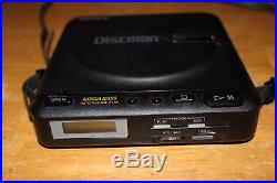 RARE VINTAGE 1989 Sony Discman D-12 Compact Disc CD Player 2 22 Walkman WORKING