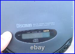 RARE VINTAGE SONY DISCMAN MODEL D-311 PORTABLE COMPACT DISC CD PLAYER 1bit DAC