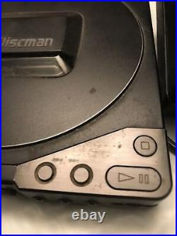 RARE Vintage Sony D-25 CD Discman Battery Cord AC-940 Parts Repair Restoration