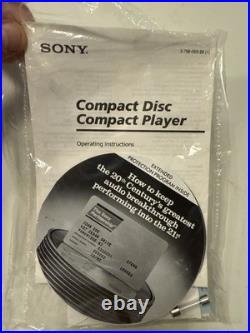 RARE Vintage Sony DiscMan Portable CD Player Mega Bass Car Kit D-142CK NEW