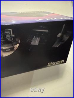 RARE Vintage Sony DiscMan Portable CD Player Mega Bass Car Kit D-142CK NEW