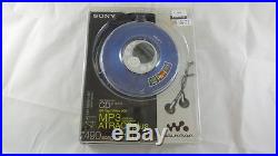 Rare Collectors New Factory Sealed Sony MP3/ATRAC CD Walkman Blue (D-NE319/LC)